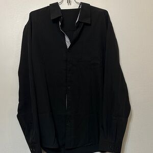 Classic Black Button Down Shirt for Men